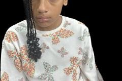 Cornrows on a child