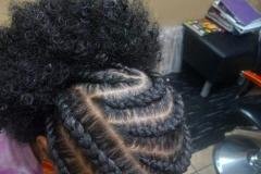Cornrows in a versatile style